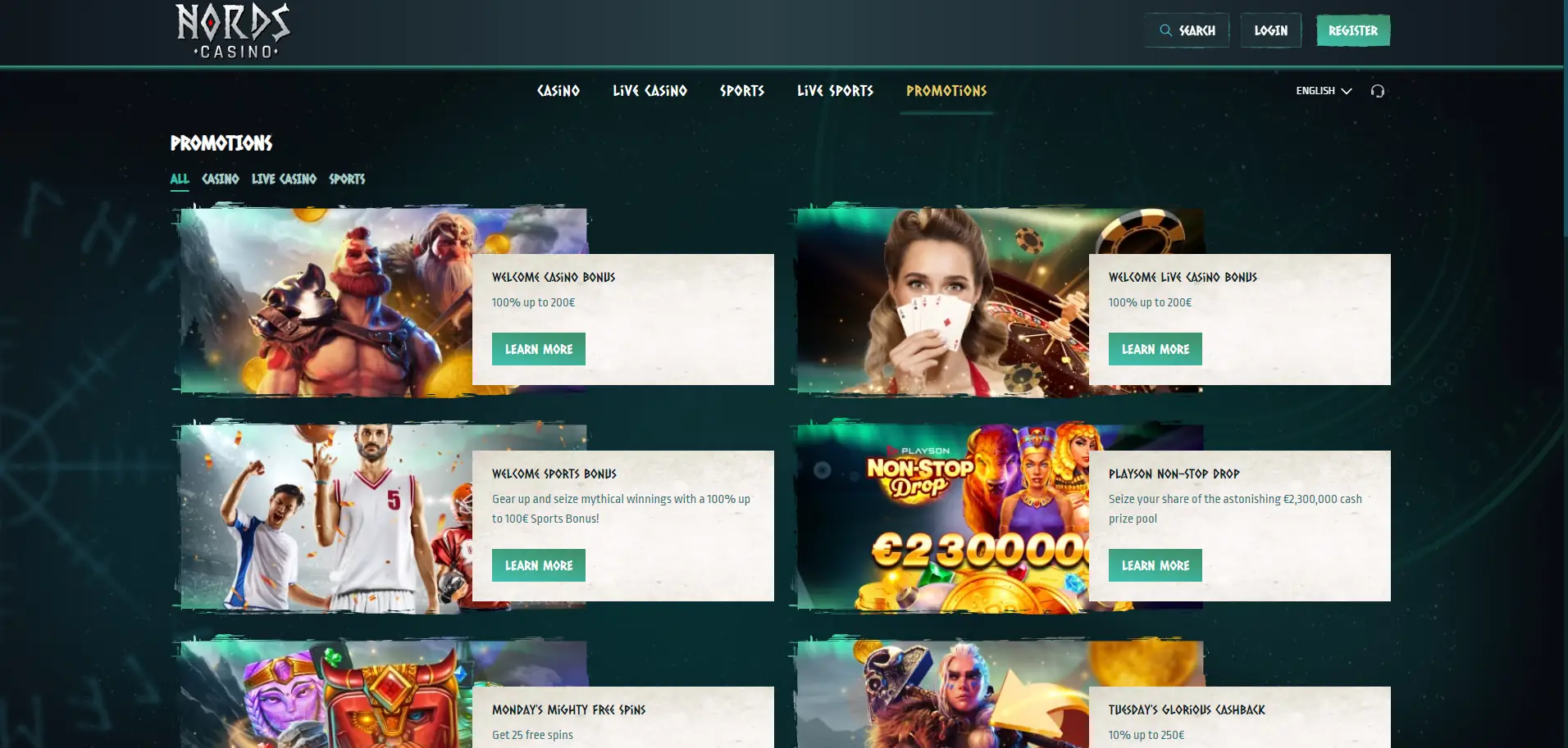Nords Casino bonusi