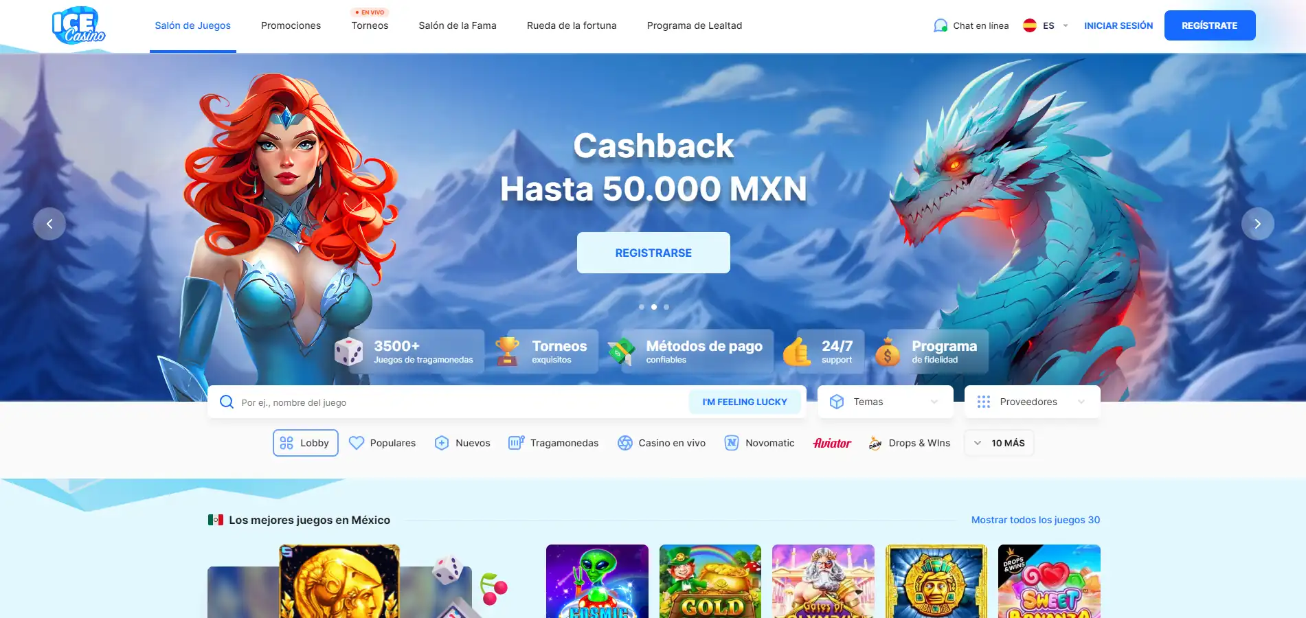 ICE casino (2025) » Hasta MX$37,500 + 270 Giros tasuta