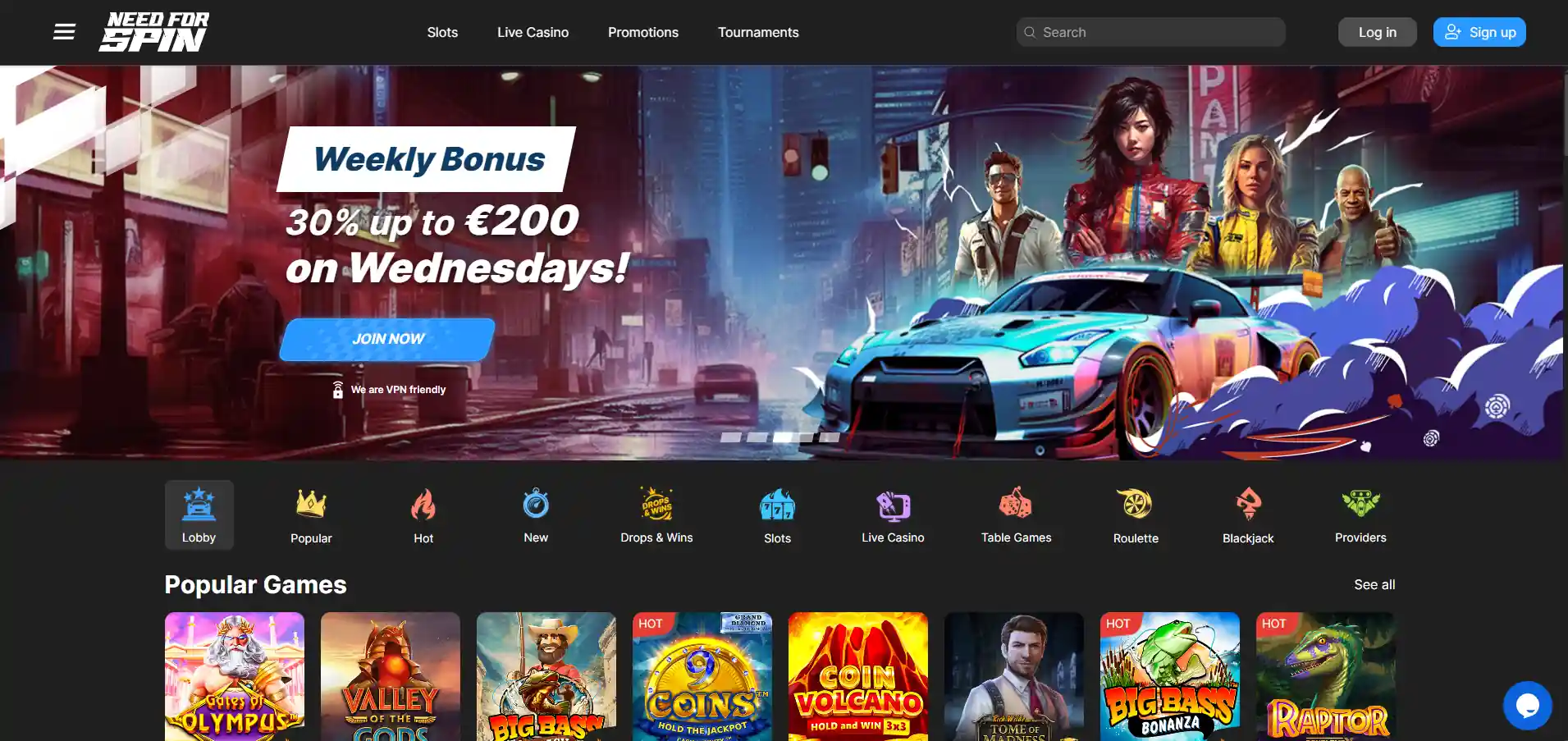 NeedForSpin Casino Gry