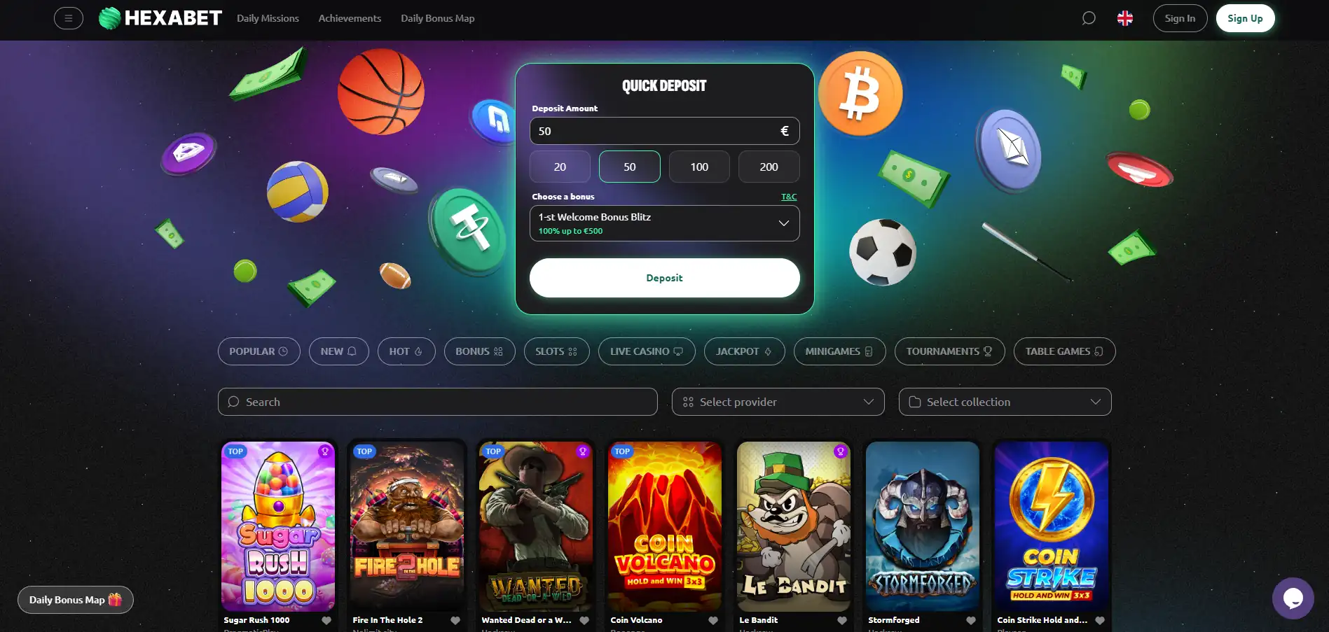 Hexabet казино игры
