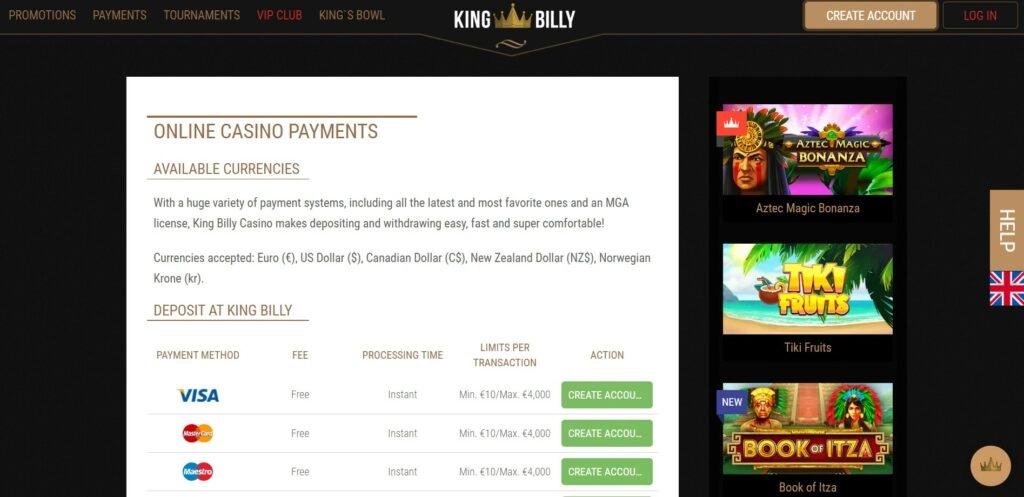 King Billy Casino Review Up To 2500 200 FS 2025 King Billy Casino Review Up To 2500 200 FS 2025