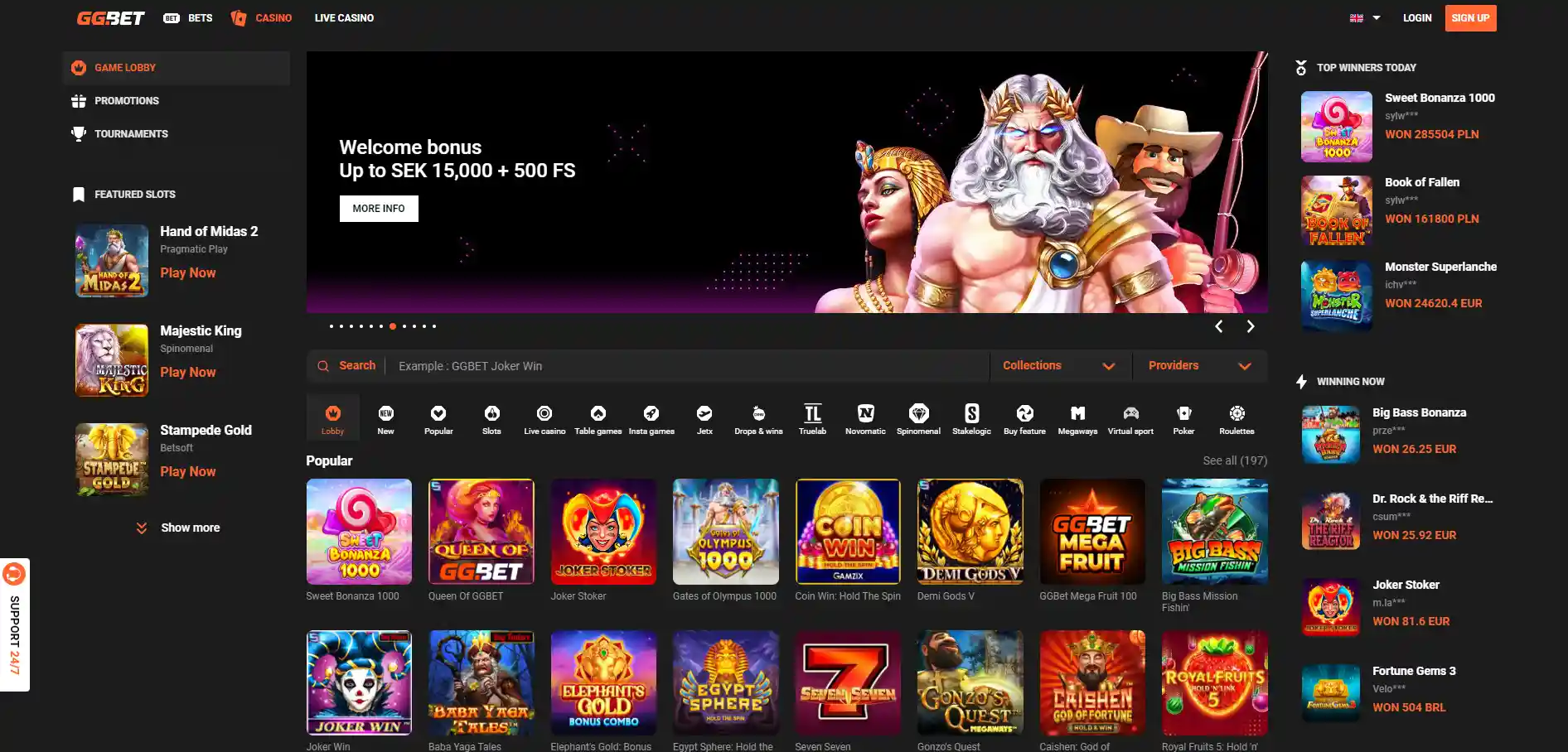 Casino Hemsida