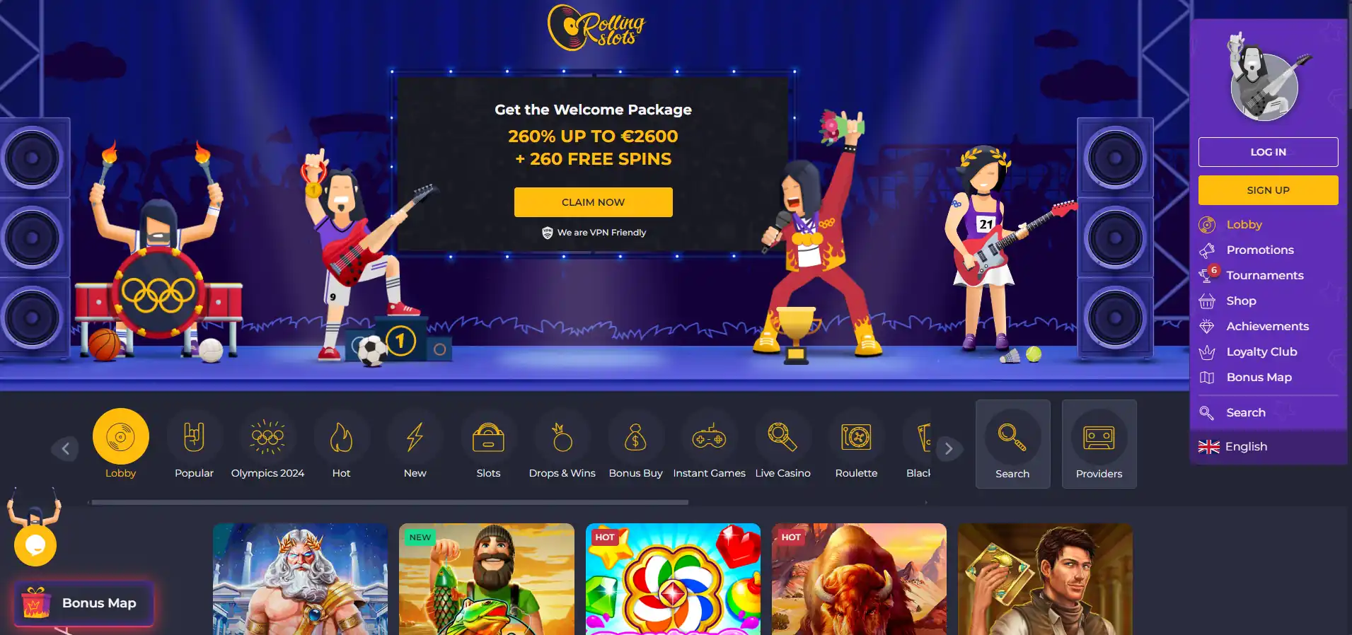 Rolling Slots казино игры