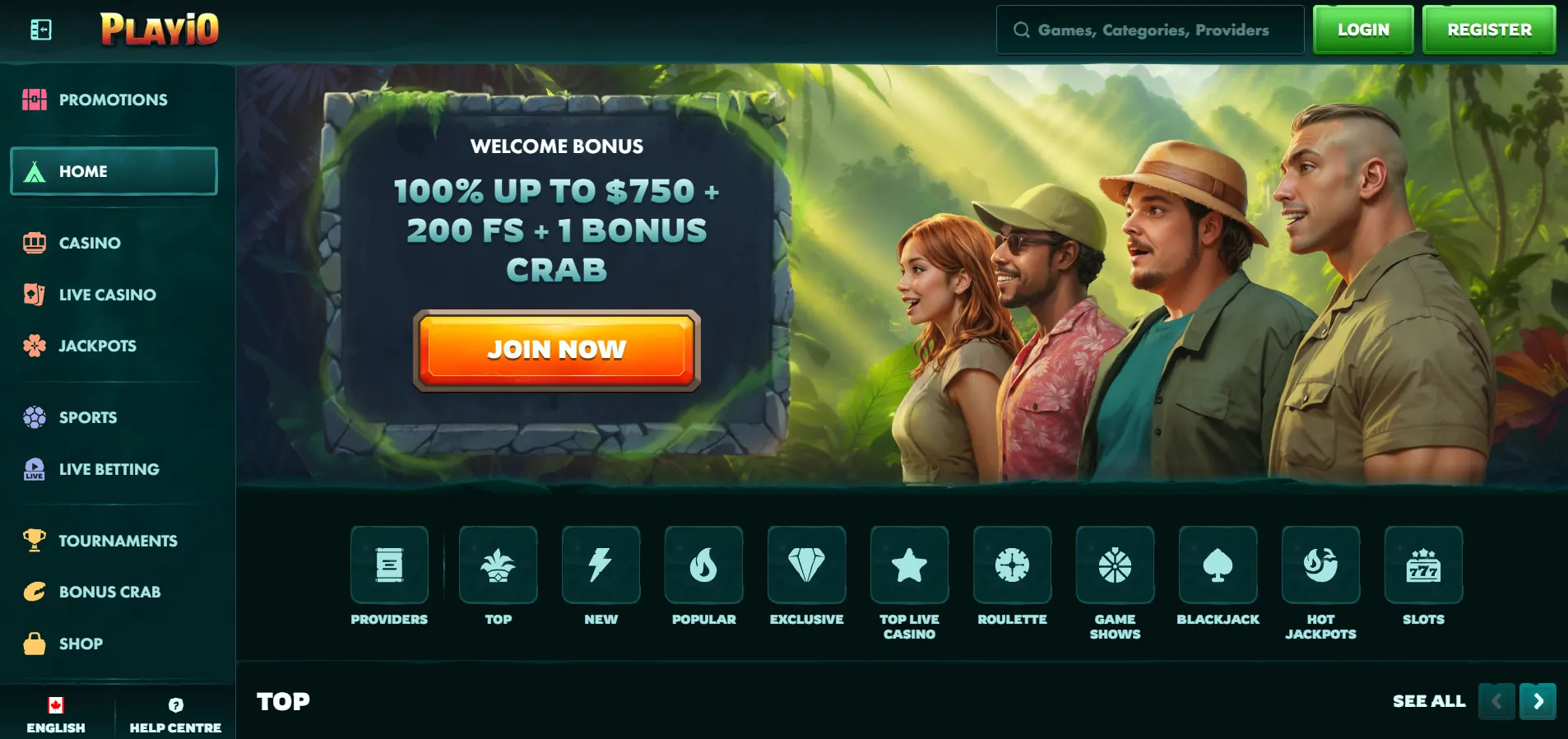 Playio casino games
