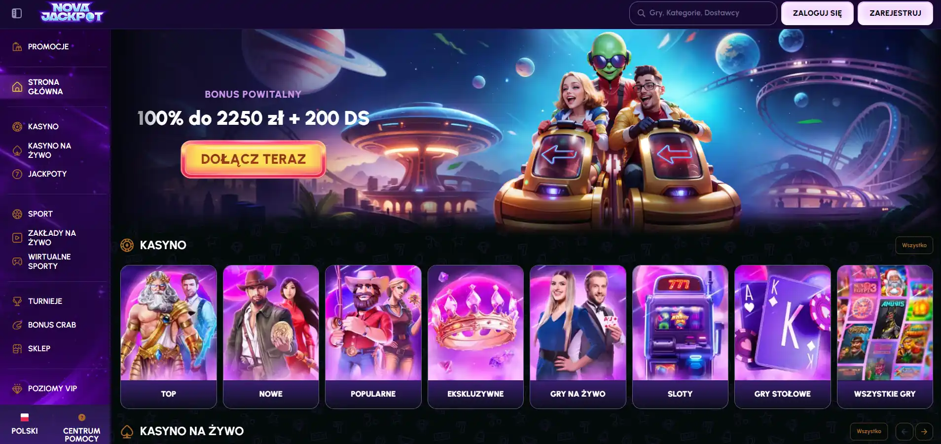 Nova Jackpot gry kasynowe