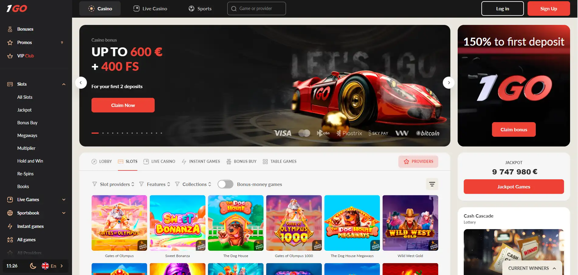 1Go казино игры