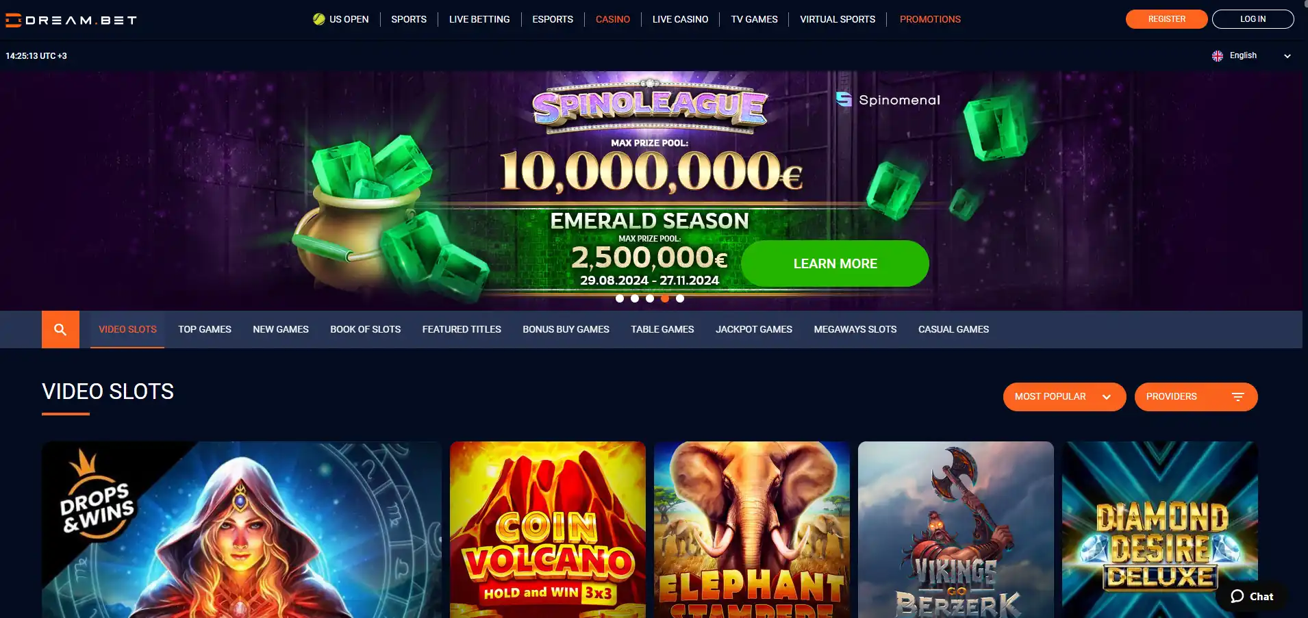 Dreambet casino games
