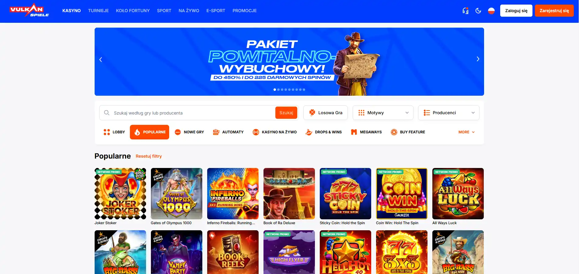 Vulkan Spiele gry kasynowe