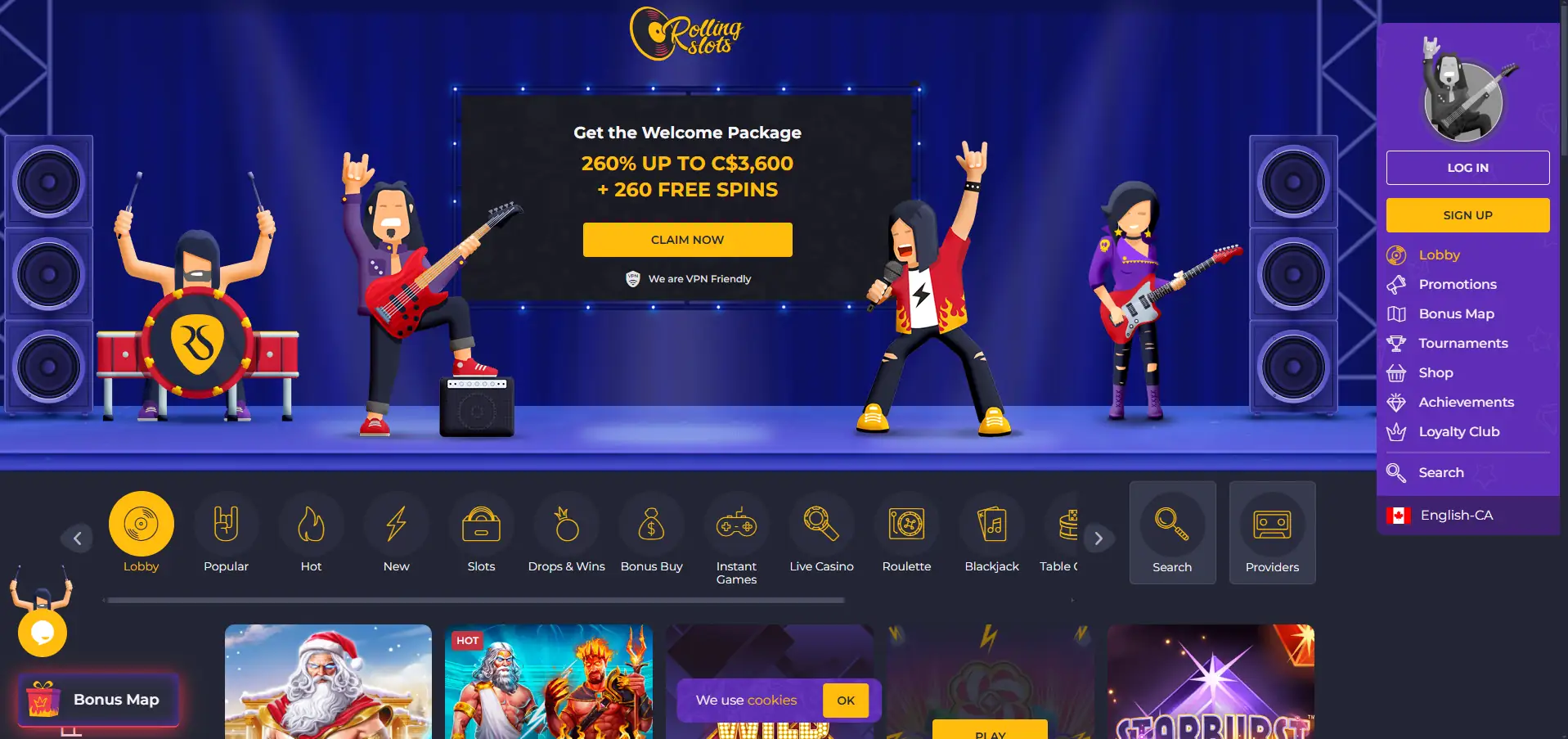 Rolling Slots casino games