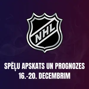 Totalizators.com prognozes NHL spēlēm 16-20 decembris