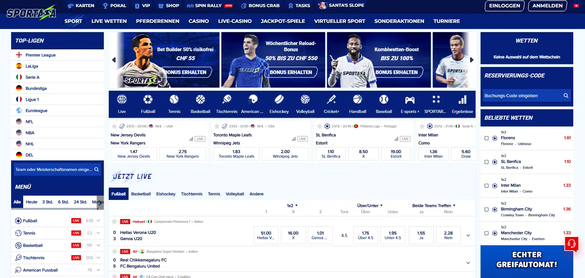 Sportaza sportwetten