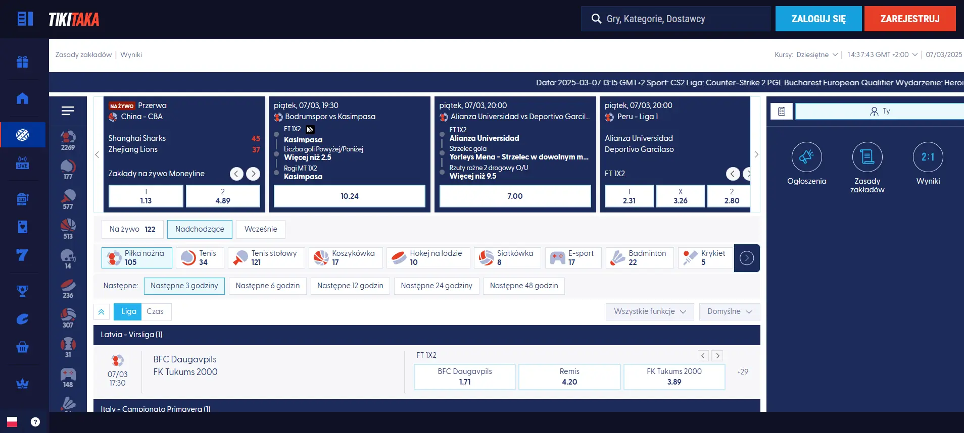 TikiTaka zakłady sportowe