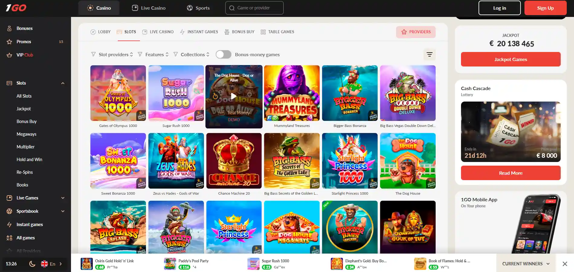 1Go juegos de casino