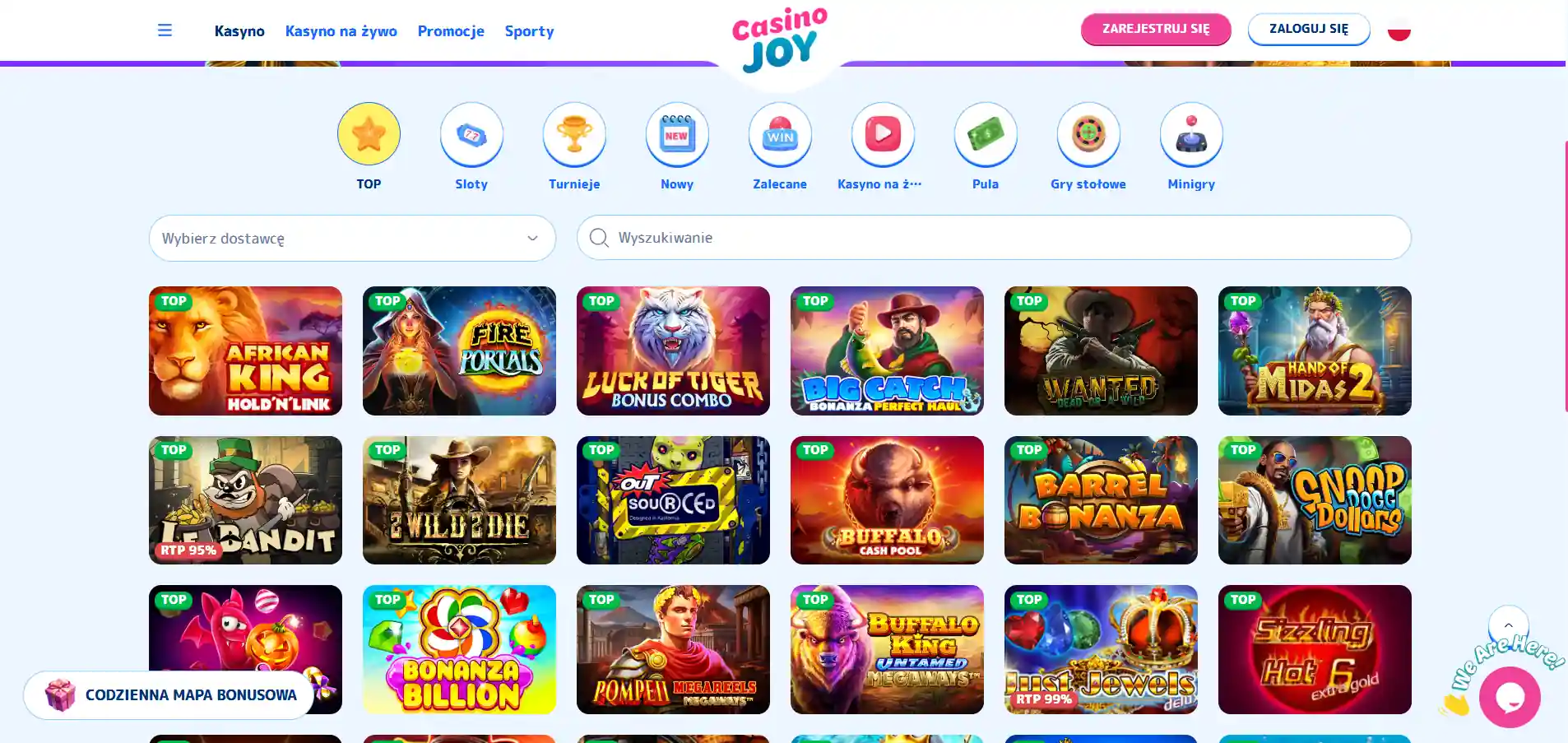 CasinoJoy gry kasynowe