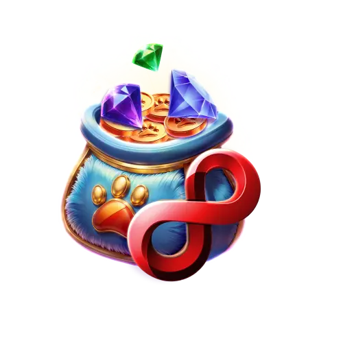 Irwin casino weekly bonus image Irwin casino weekly bonus image with a sack of coins and gems