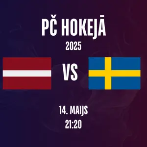 Latvija - Zviedrija, PČ hokejs 2025, prognoze