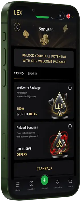Lex Casino bonusu piedāvājums Lex Casino bonusi