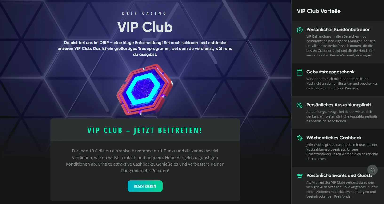 Drip Casino VIP Club