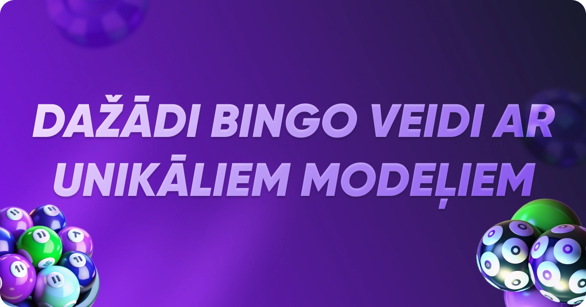 Dažādi bingo veidi ar unikāliem modeļiem Dažādi bingo veidi ar unikāliem modeļiem