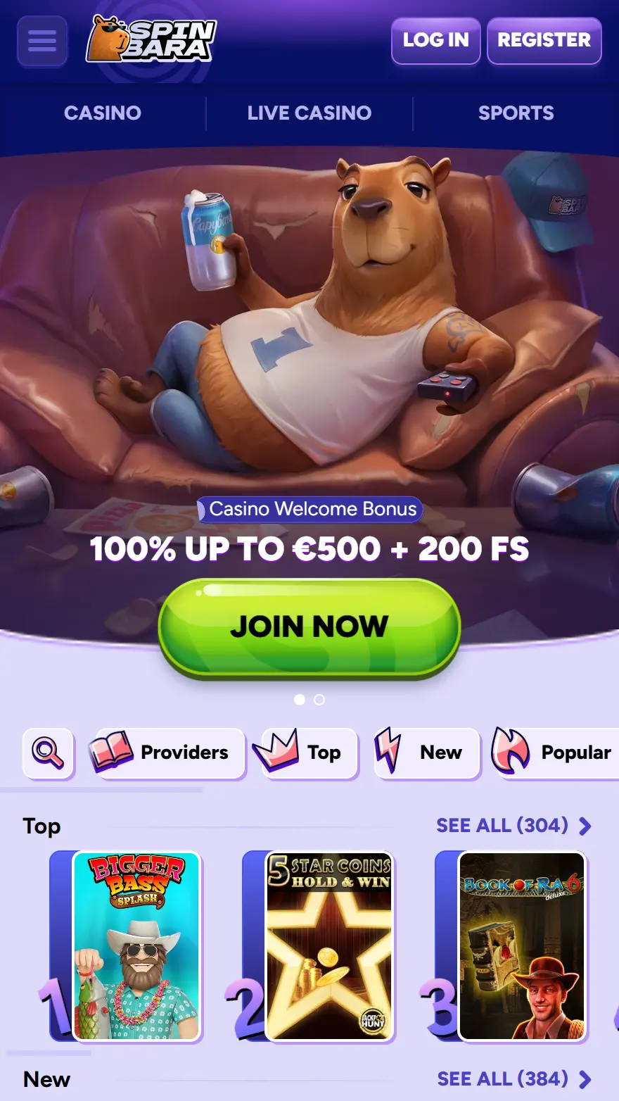 Spinbara казино