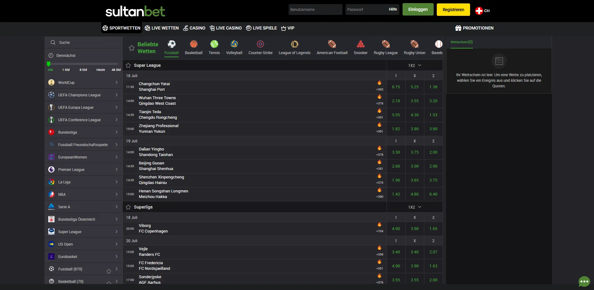 Sultanbet Sportwetten