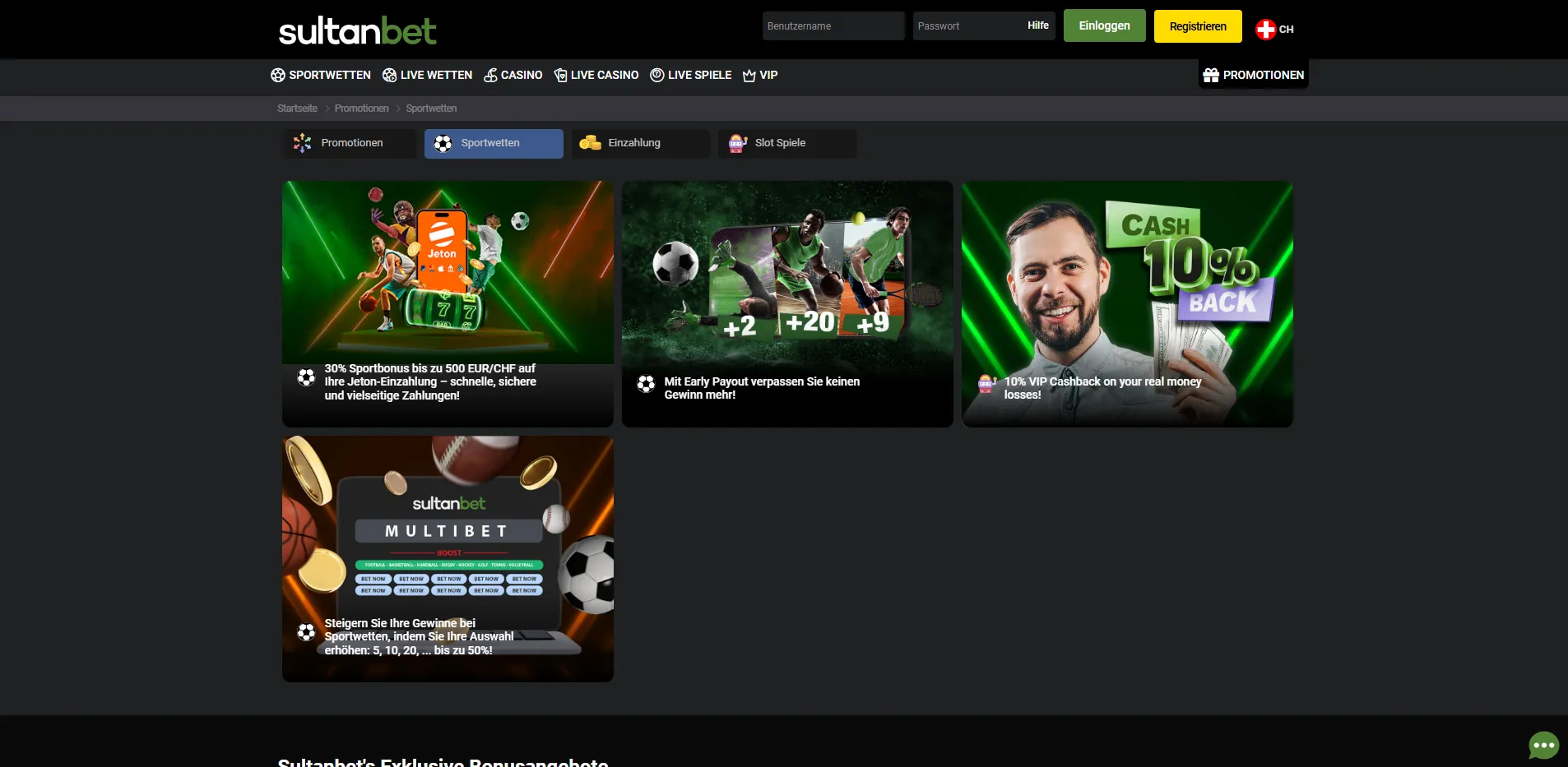 Sultanbet Promotionen