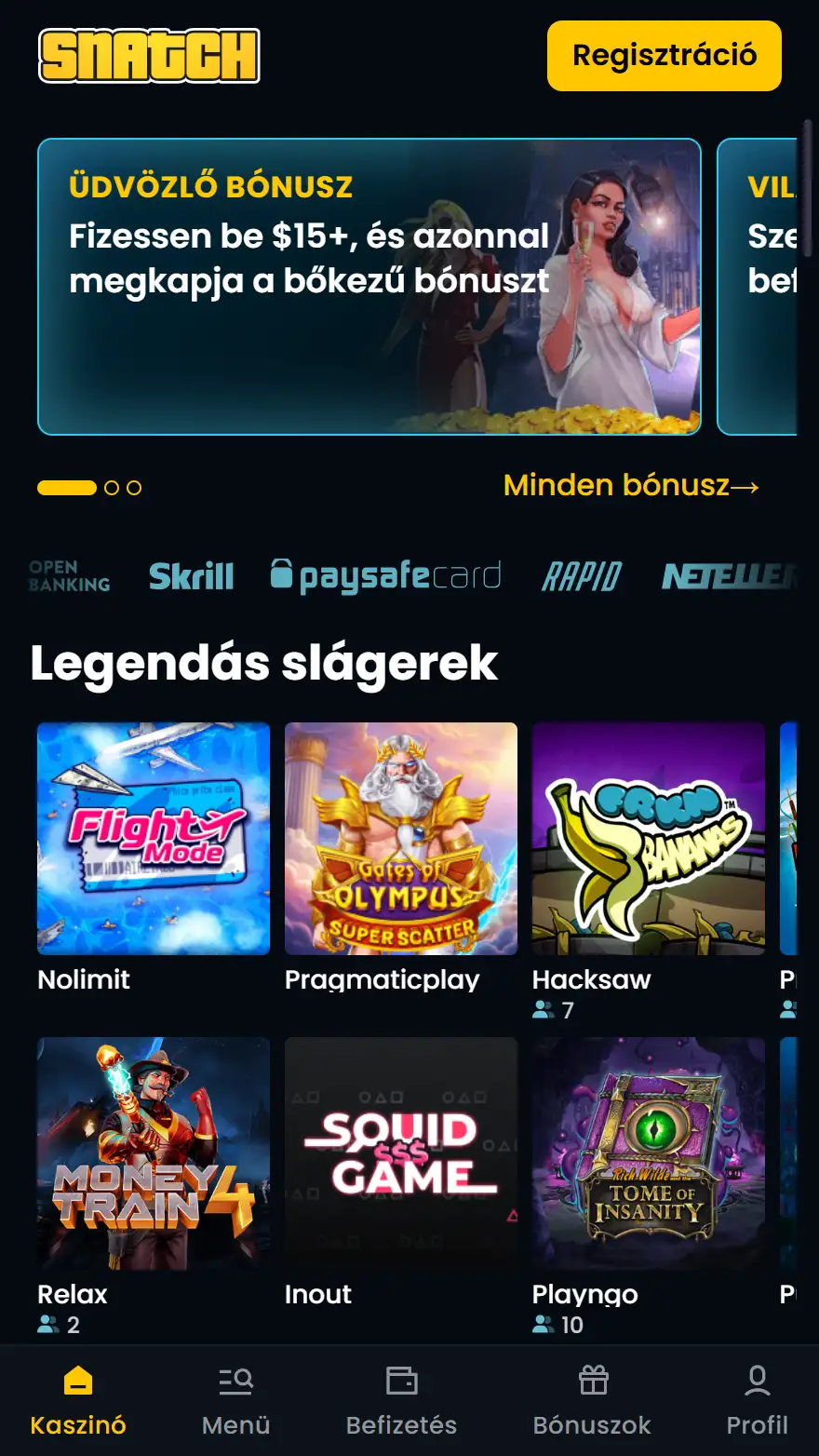 Snatch Casino kaszinó