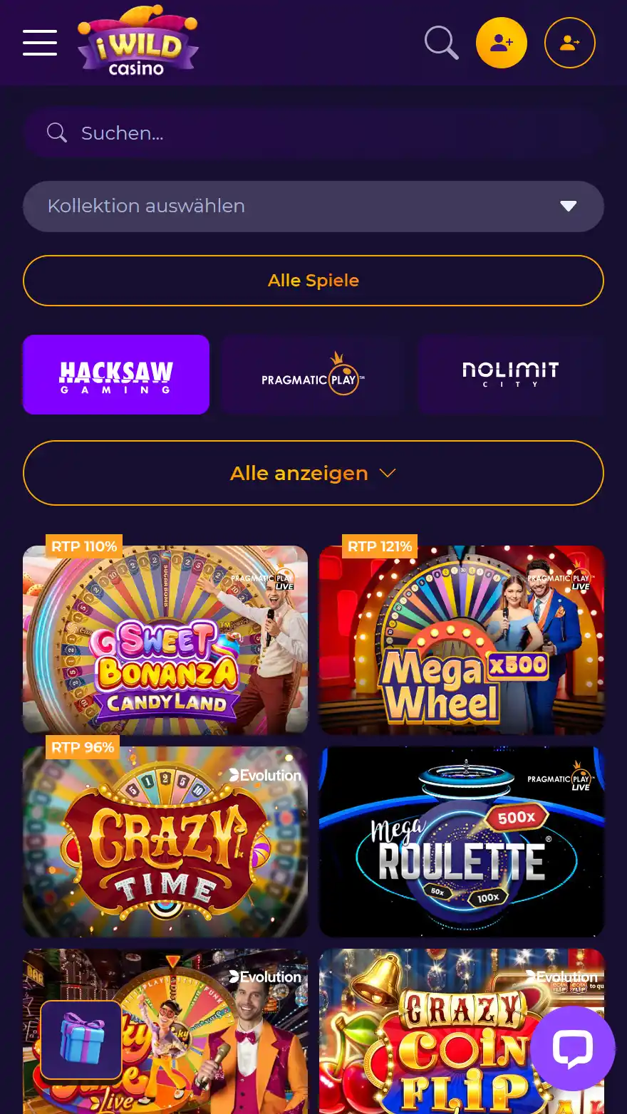 iWild Casino Live Kasino