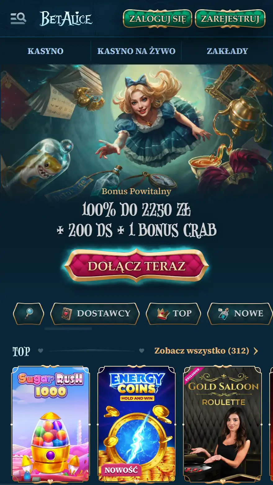 BetAlice kasyno