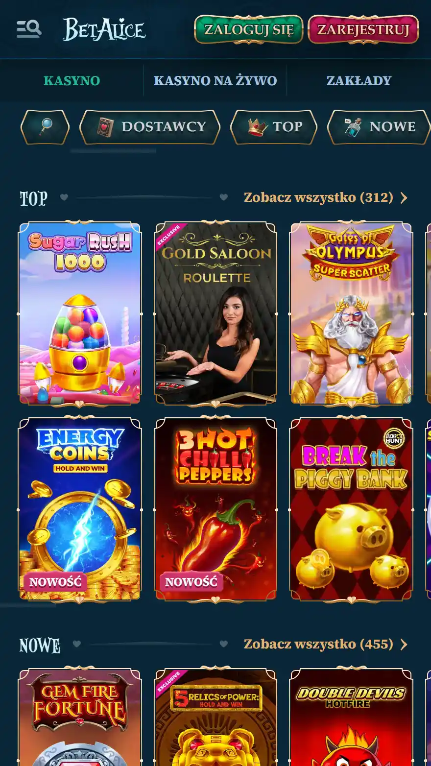 Gry BetAlice