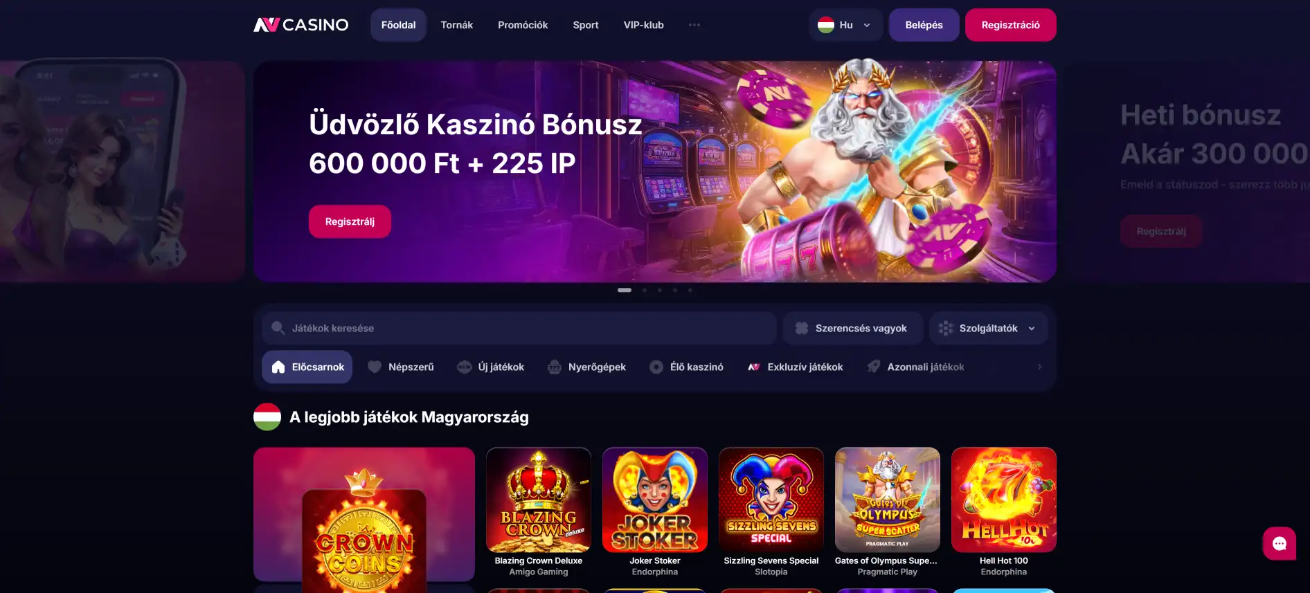 NV Casino kezdőlap