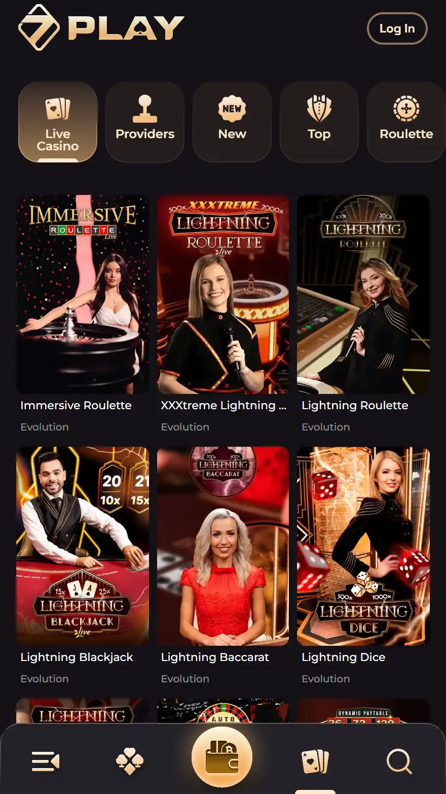 SevenPlay live casino