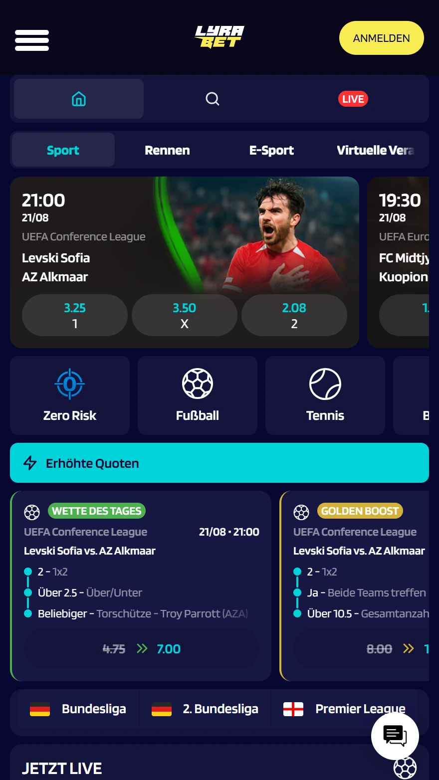 LyraBet Sportwetten