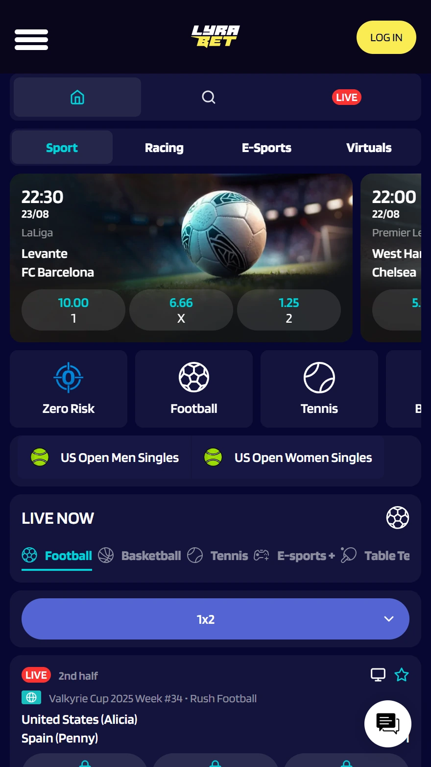 LyraBet sportspel