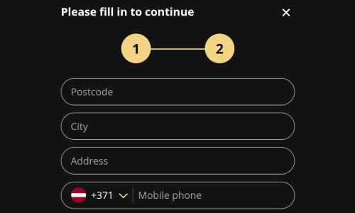 Aizpildi reģistrācijas formu