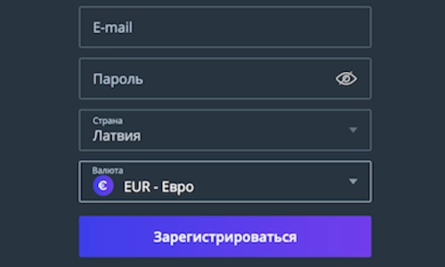 Заполните регистрационную форму