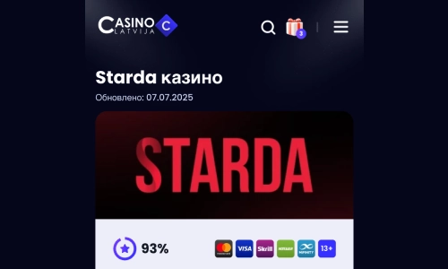 Откройте сайт казино Starda