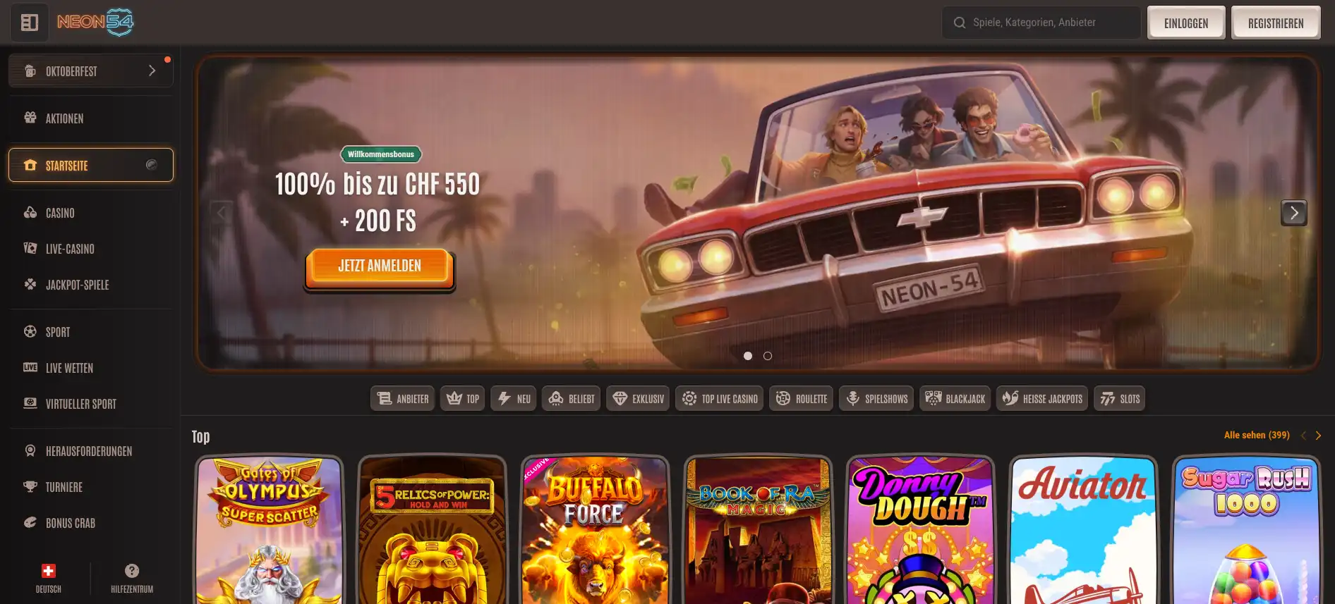 Neon54 Casino