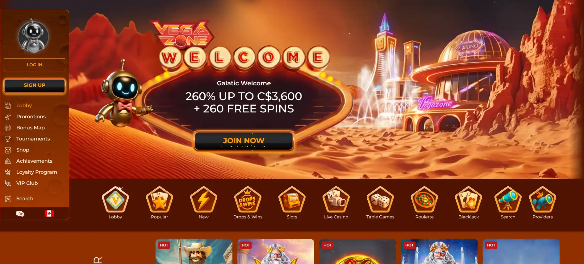Vegazone Casino