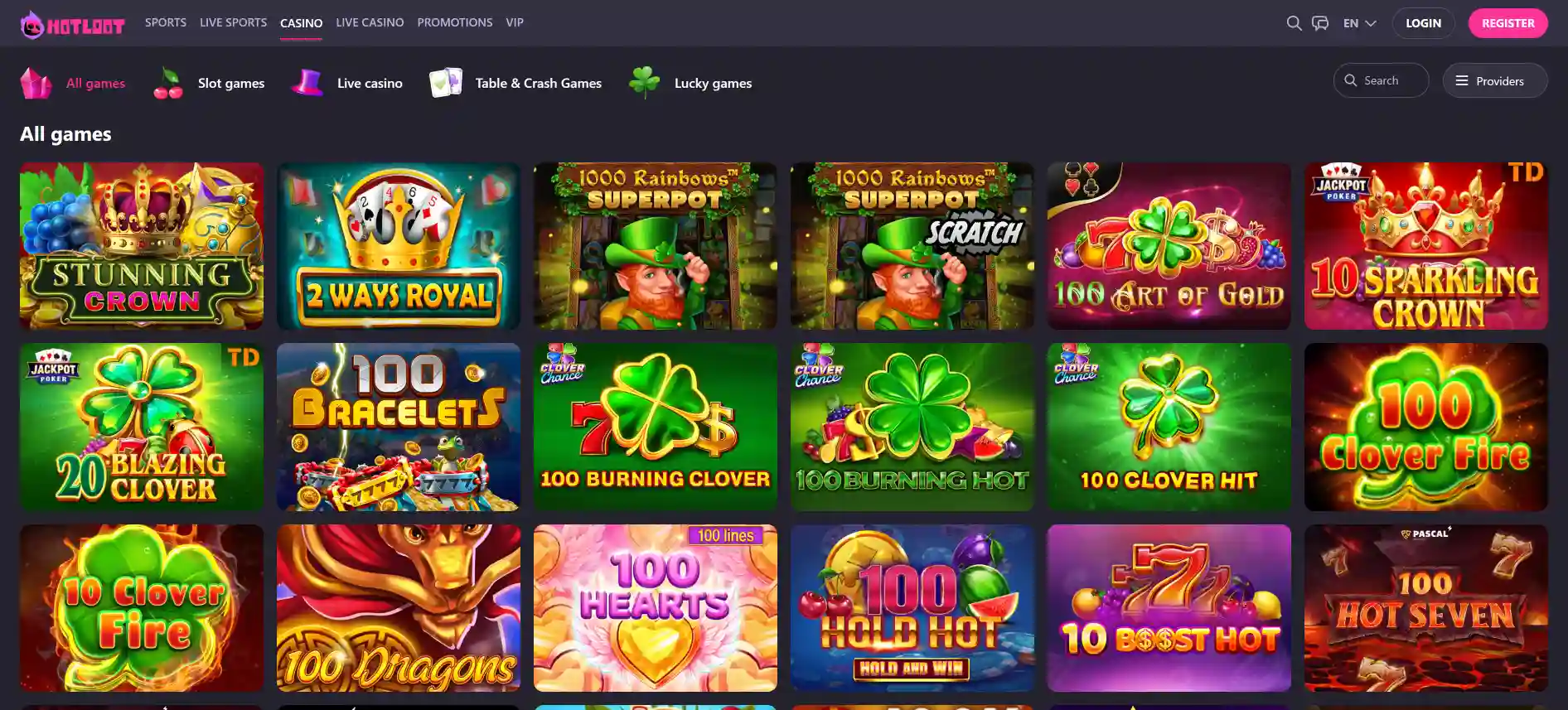 HotLoot казино игры
