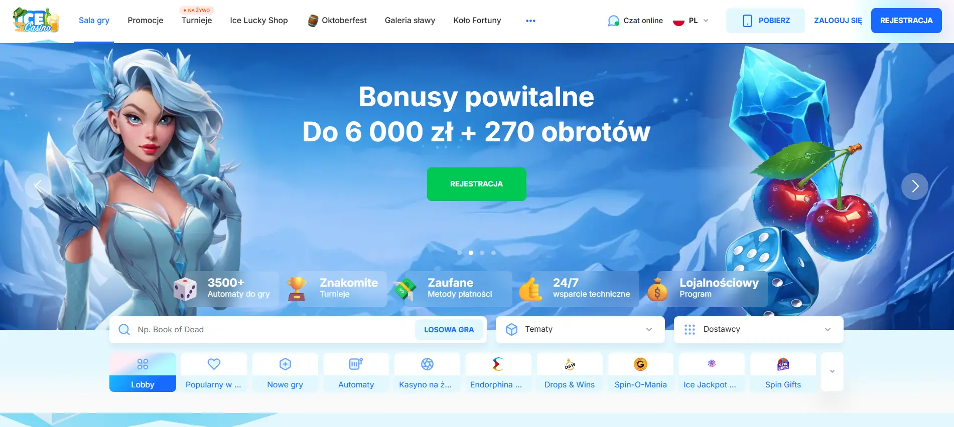 Ice Casino strona główna
