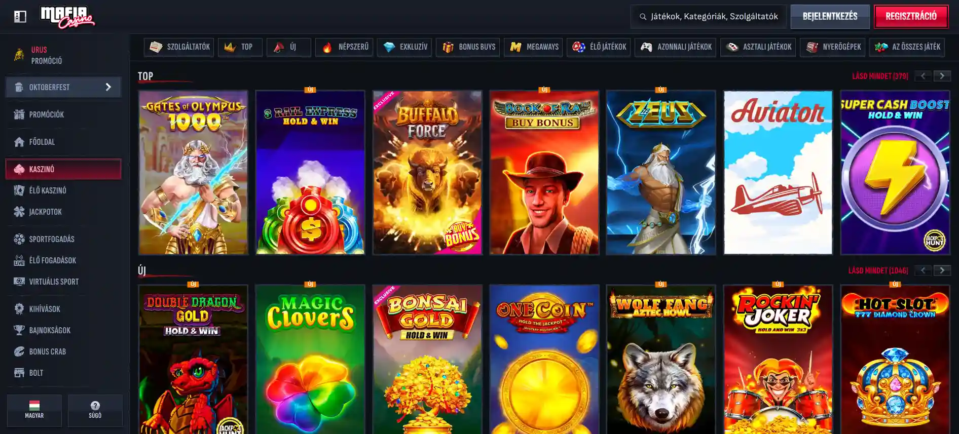  Mafia Casino játékok