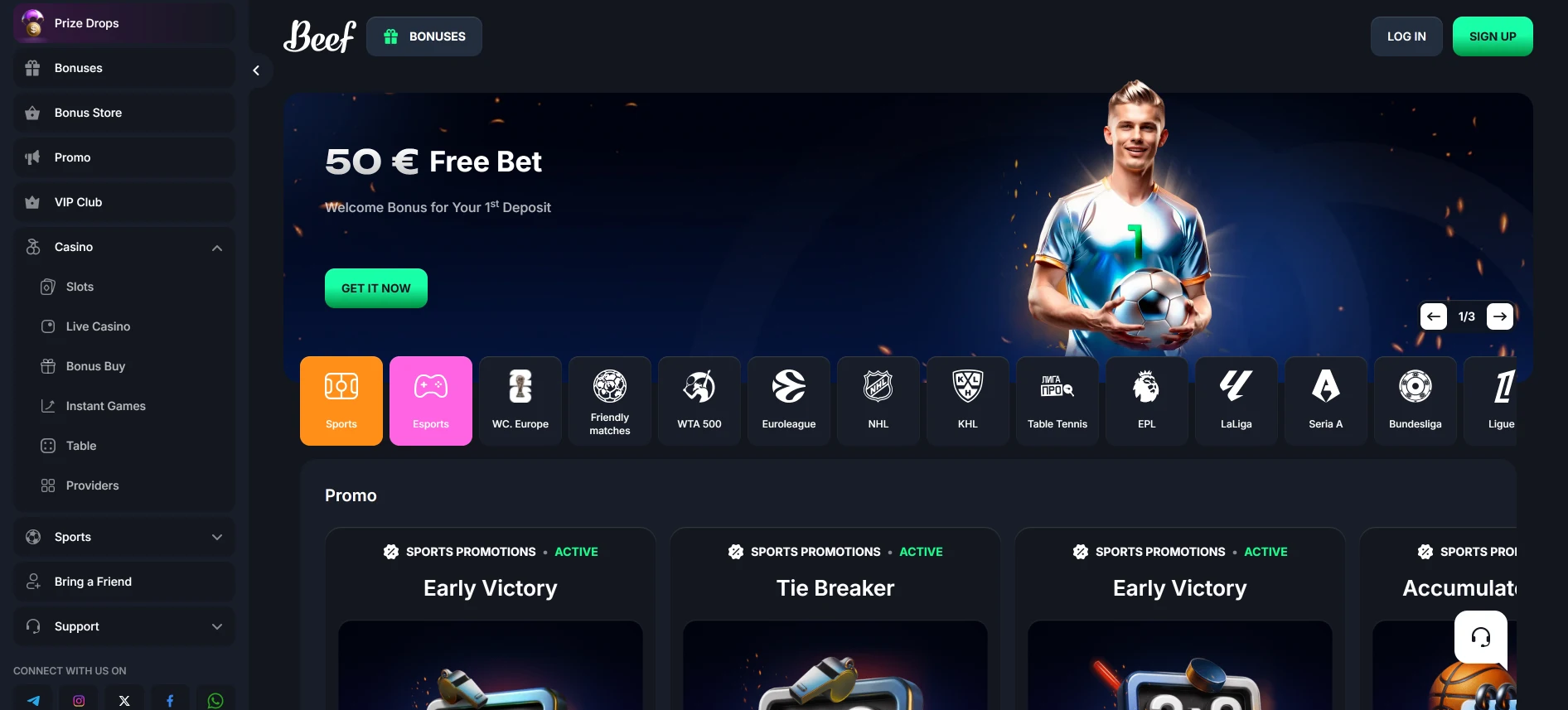 Beef sports betting