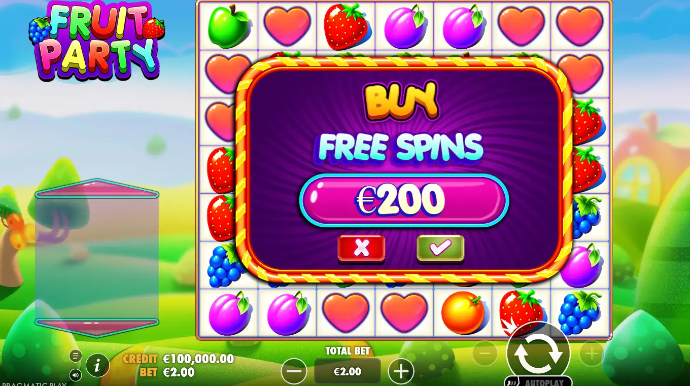 Бонусные функции Fruit Party Бонусные функции Fruit Party