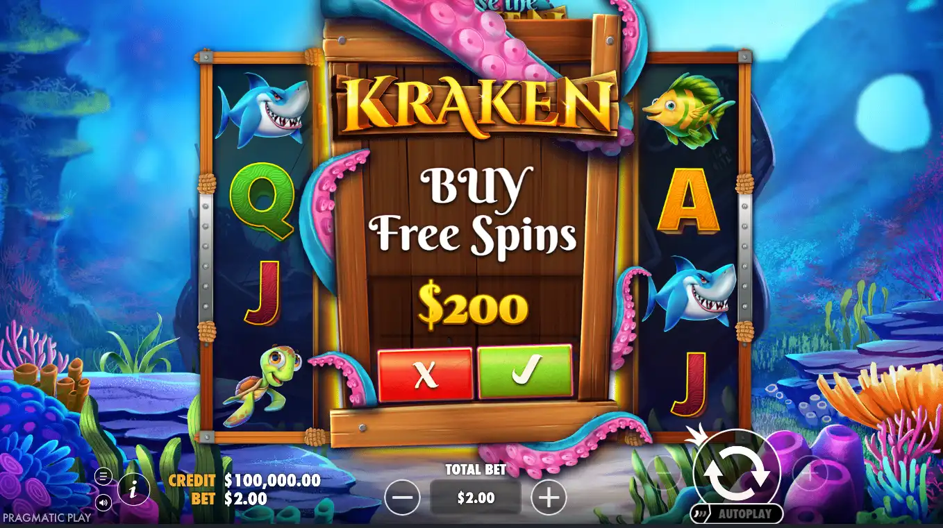 Бонусные функции в Release the Kraken Бонусные функции в Release the Kraken