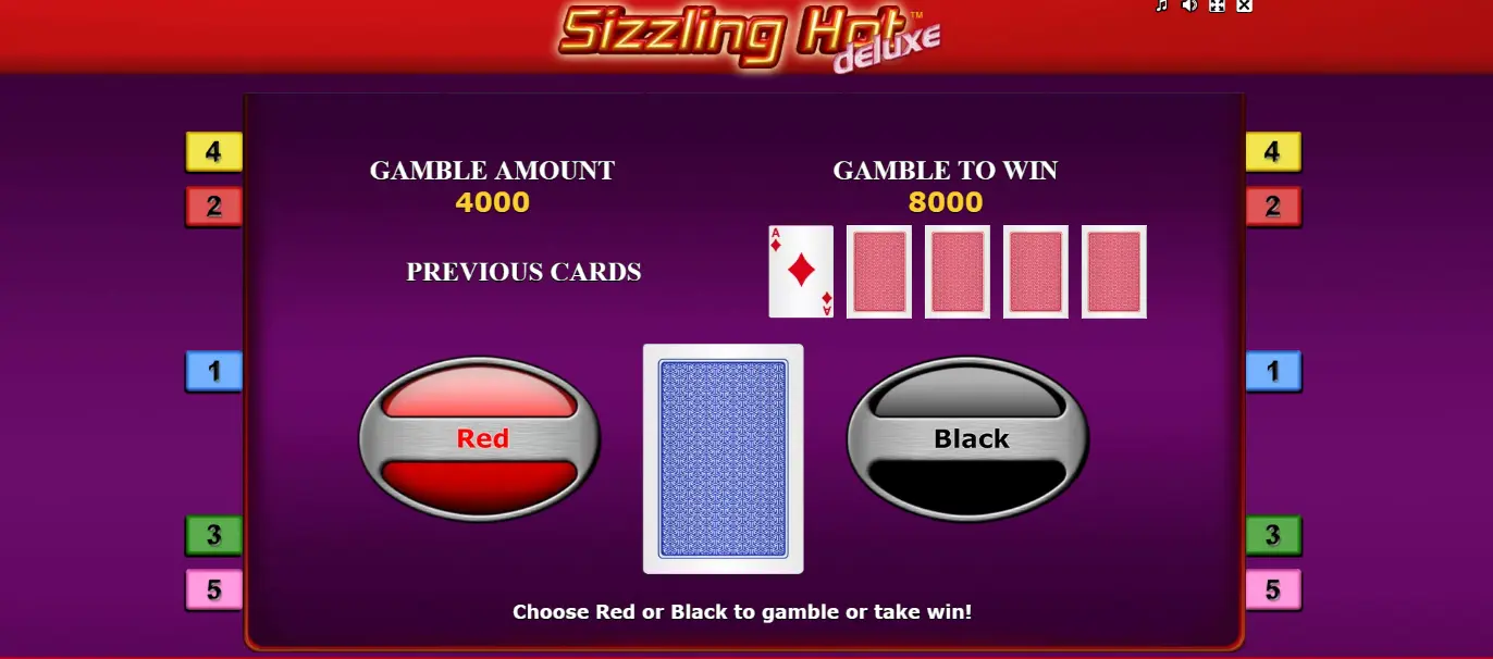 Бонусные функции в Sizzling Hot Deluxe