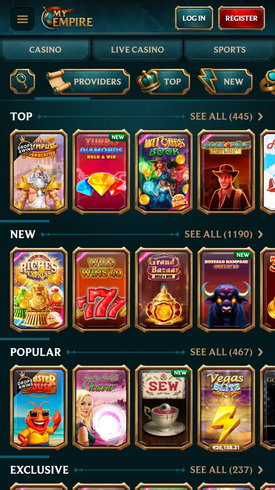 MyEmpire страница игр