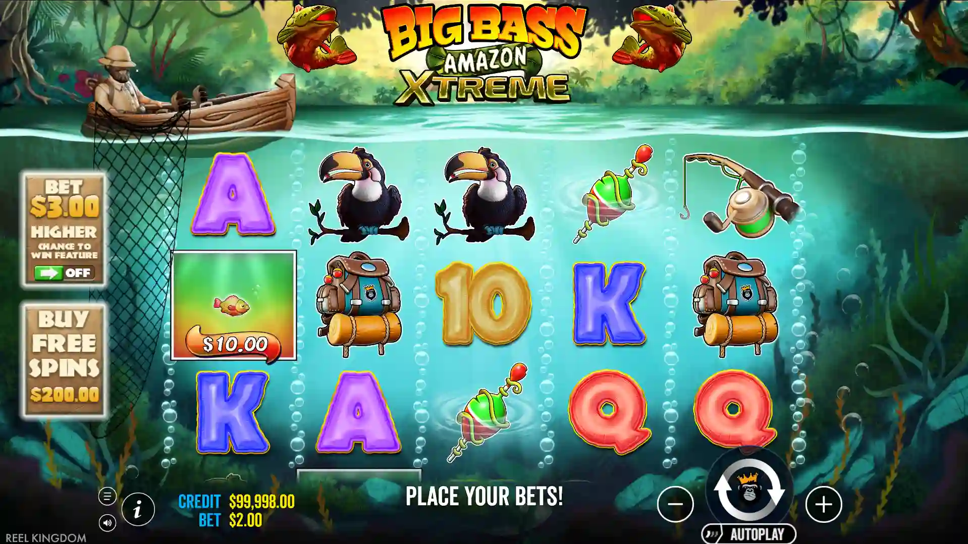 Графика и тема Big Bass Amazon Xtreme