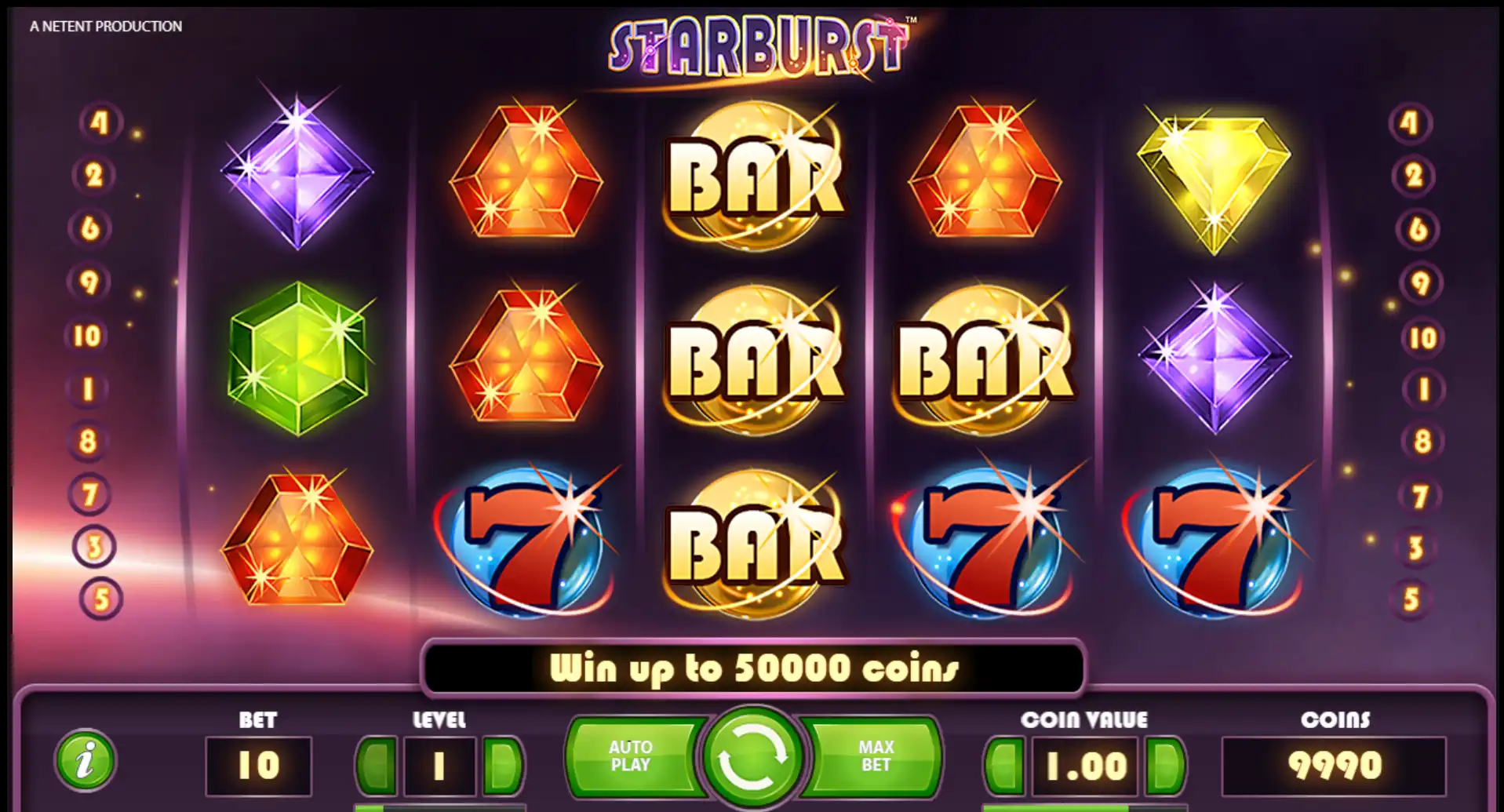 Графика и тематика Starburst