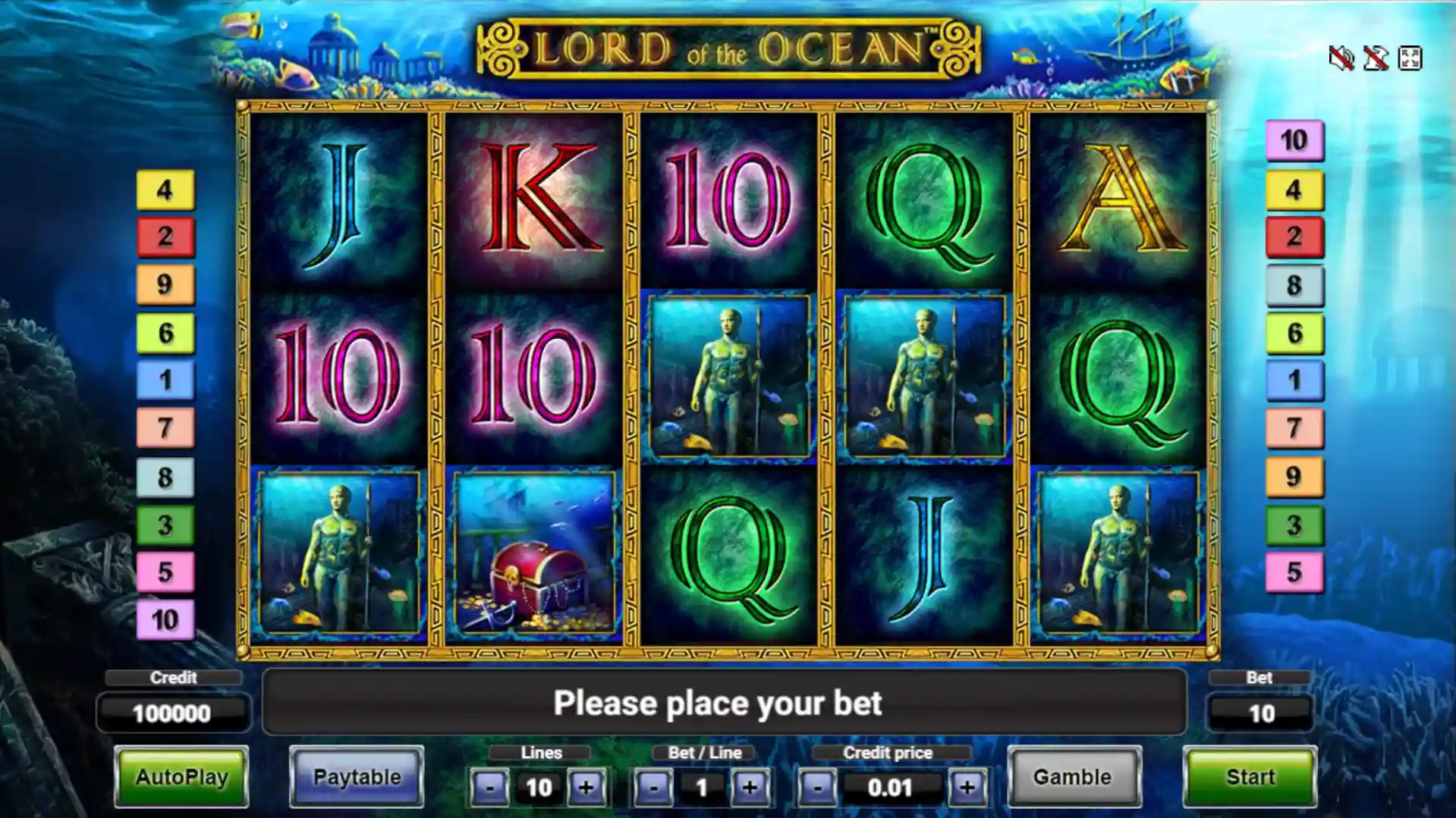 Графика и тема Lord of the Ocean